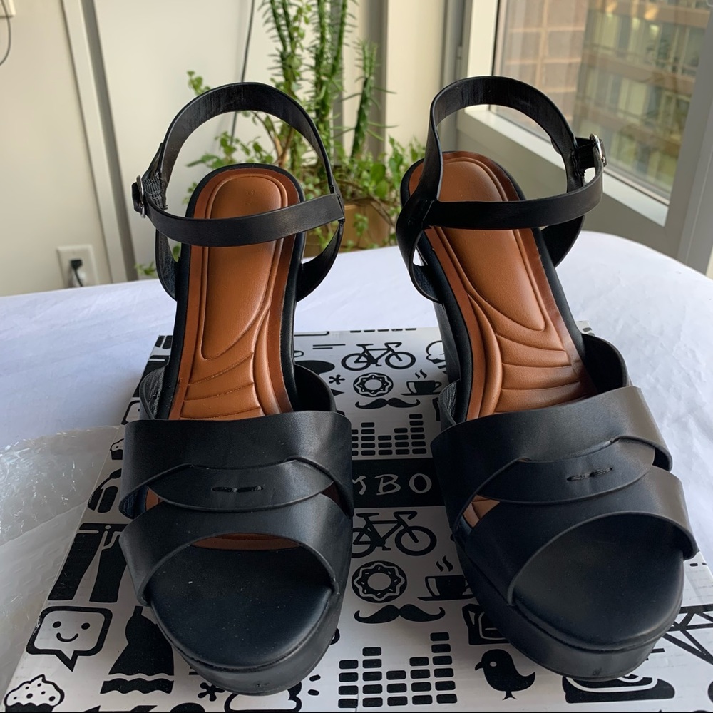 Sleek Black Wedges
